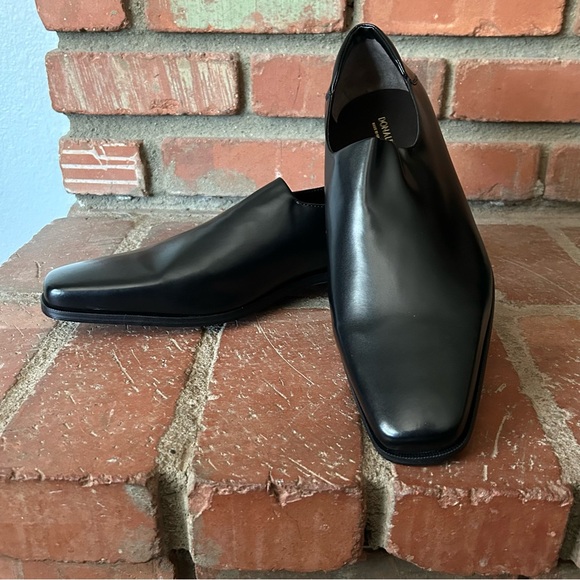 Donald J. Pliner Men’s Nappa Stretch Rex Leather Loafers in Black Sz 11.5 - Picture 2 of 10